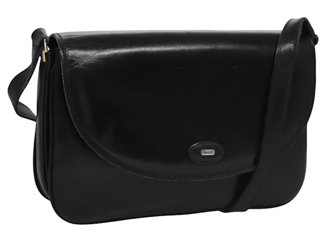 BALLY Borsa a Spalla in Pelle Nera Auth ti2750 Nero