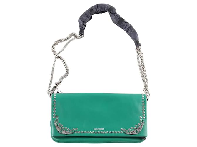 Zadig & Voltaire Borsa a tracolla Rock in pelle Verde