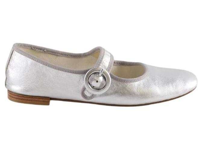 Repetto Ballerine in pelle Argento
