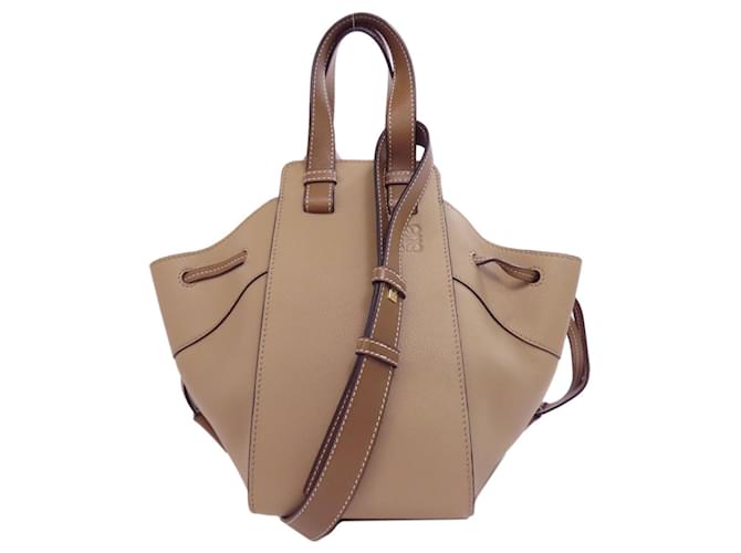 Borsa Hammock Loewe in pelle di vitello Beige