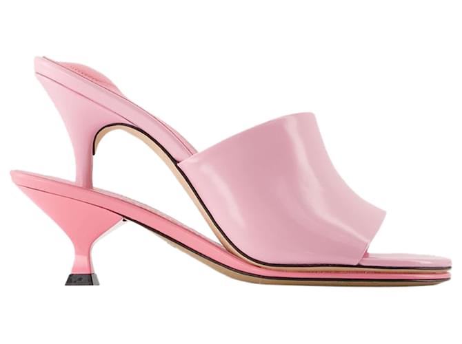 Le Doubles Mules - Jacquemus - Pelle - Rosa