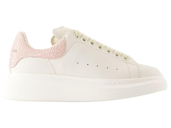 Sneakers oversize - Alexander McQueen - Pelle - Bianco/Rosa