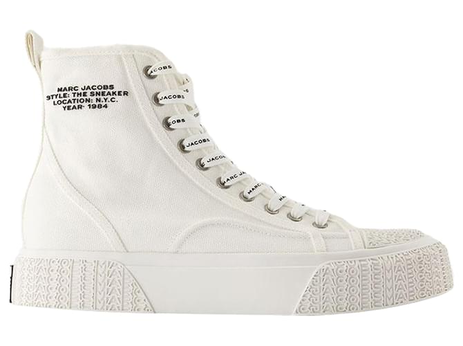 Le sneakers alte - Marc Jacobs - Cotone - Bianco