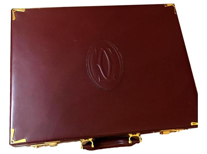 Valigetta Cartier Vintage Bordò