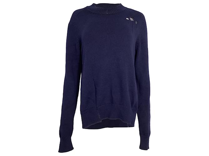 Maison Martin Margiela Maglione Casual Maison Margiela in cotone blu navy