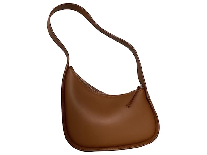 The row La borsa a spalla Half Moon di Row in pelle marrone Rosso