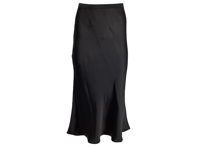 Gonna midi svasata Max Mara Leisure in acetato nero