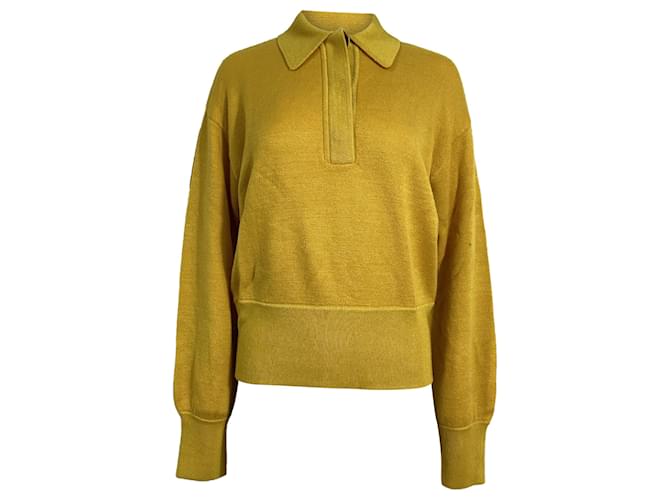 Maglione Polo Heron Isabel Marant in lana gialla Giallo