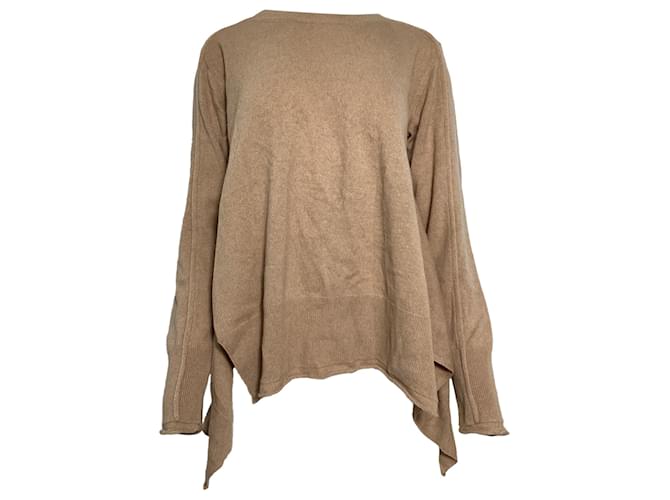 Stella Mc Cartney Maglione asimmetrico Stella McCartney in cashmere beige