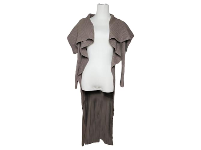 Cappotto trench in lana grigia Rick Owens Grigio