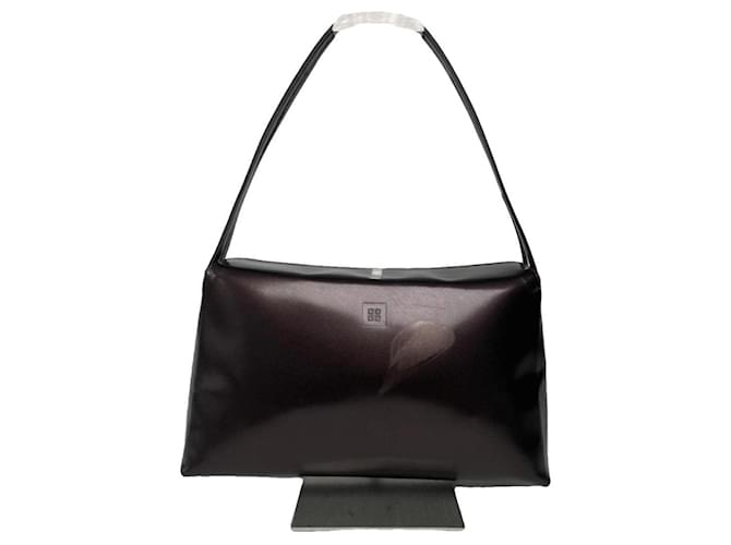 Borsa a mano in pelle verniciata viola Givenchy 4G Porpora