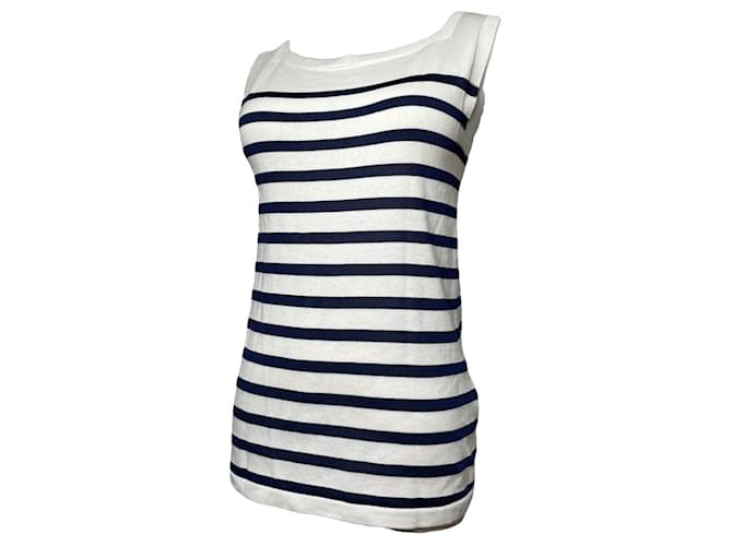 Top in cotone bianco Jean Paul Gaultier