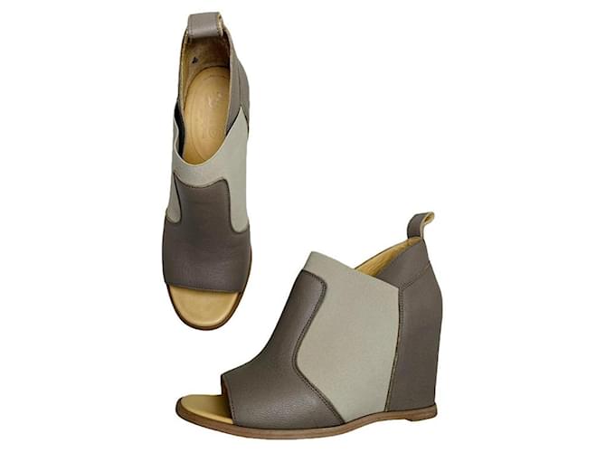 Maison Martin Margiela Tacco in Pelle Grigia Grigio