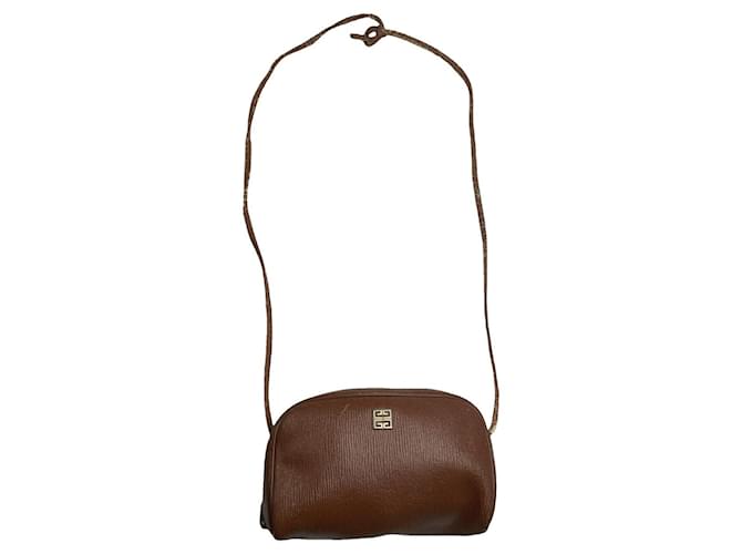 Borsa a mano in pelle marrone Givenchy Infinity