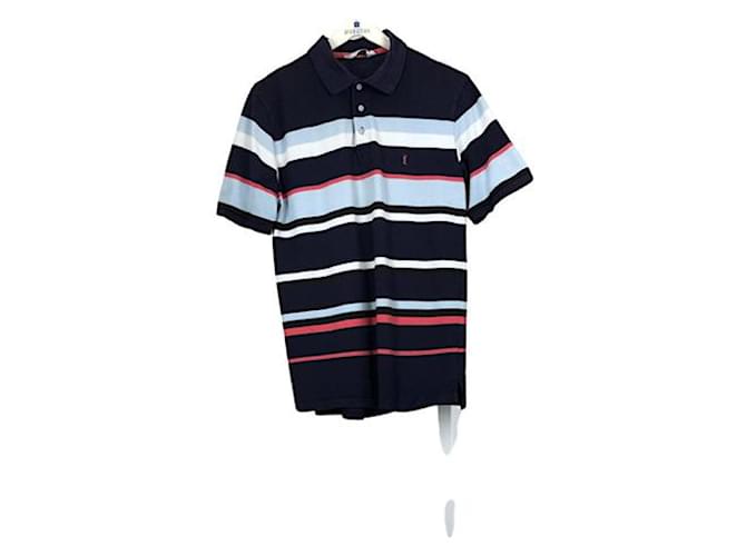 Polo in cotone nero Yves Saint Laurent
