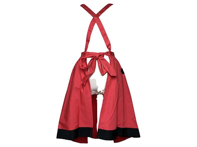 Abito in cotone rosso Saint Laurent