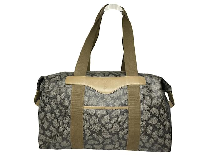 Borsa in pelle grigia Saint Laurent Grigio