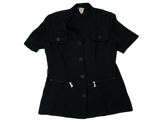 Giacca in poliestere nera Fendi Nero