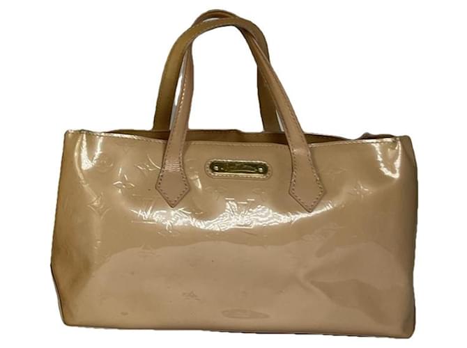 Borsa a mano in pelle beige Sherwood di Louis Vuitton