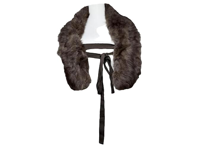 Top in pelliccia marrone Marni