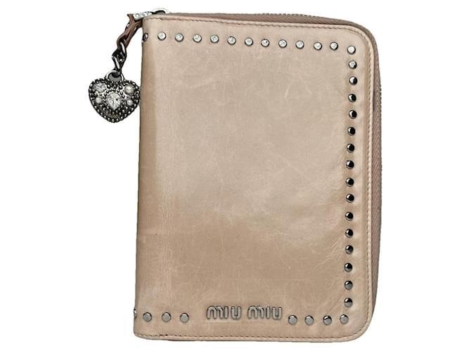 Borsa in pelle viola Miu Miu Porpora