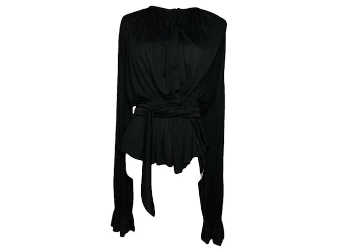 Trench coat in poliamide nera Isabel Marant Nero