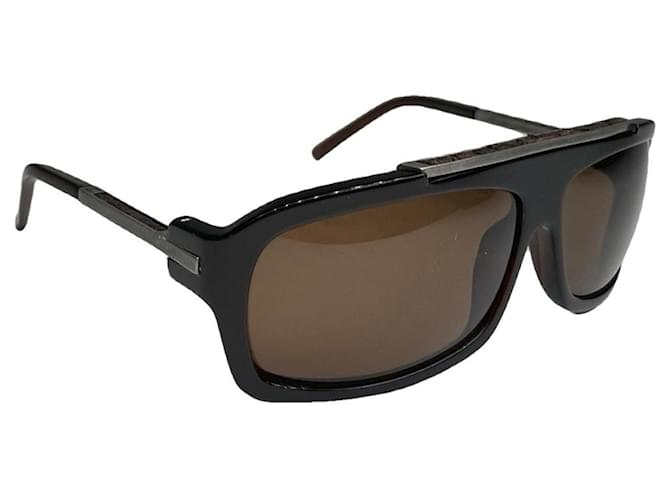 Occhiali da sole in metallo nero Bottega Veneta