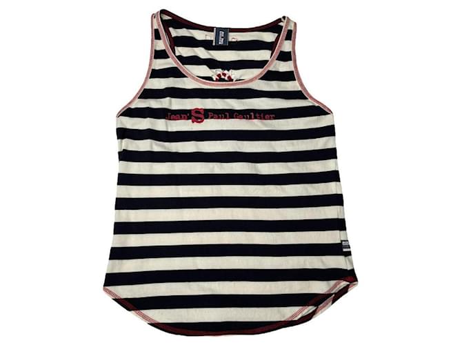 Top in cotone nero Jean Paul Gaultier