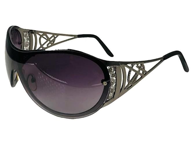 Occhiali da sole in metallo viola Saint Laurent Porpora