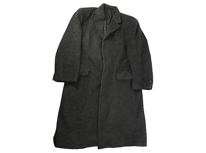 Cappotto di lana nera Yves Saint Laurent Nero