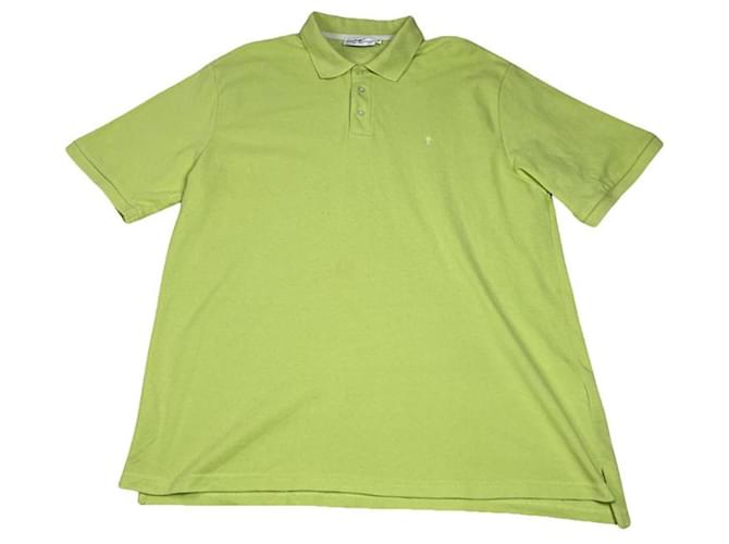 Polo in cotone verde Yves Saint Laurent