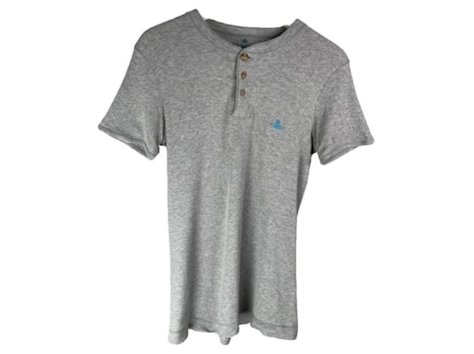 Top in cotone grigio Vivienne Westwood