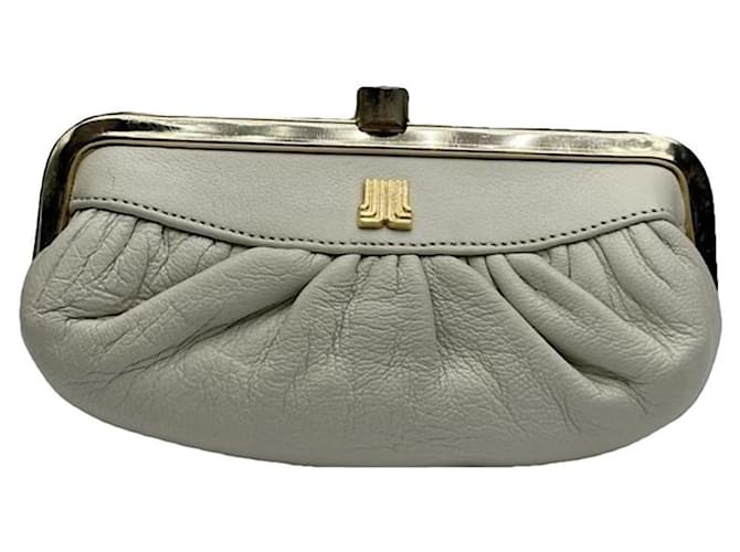 Borsa in pelle argentata Lanvin Argento