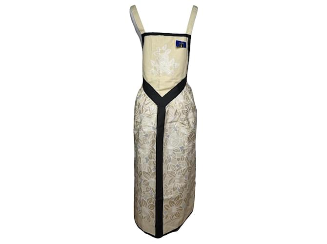 Abito in seta beige Yves Saint Laurent