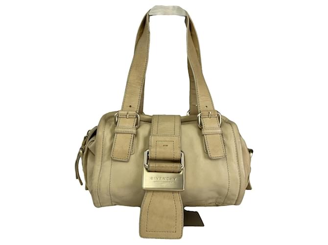 Borsa in pelle beige Givenchy Kenny