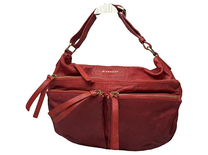 Borsa a mano in pelle rossa Givenchy Whip Rosso