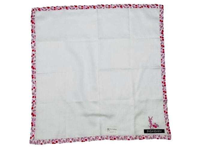 Sciarpa in cotone rosa Yves Saint Laurent