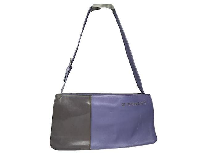 Borsa a mano in pelle verniciata viola Givenchy Whip Porpora