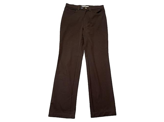 Pantaloni in poliestere marroni MCM Marrone