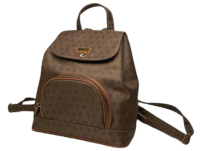 Courreges Zaino in pelle marrone Courrèges