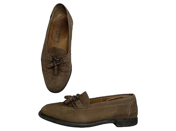 Yves Saint Laurent Ballerina in Pelle Marrone