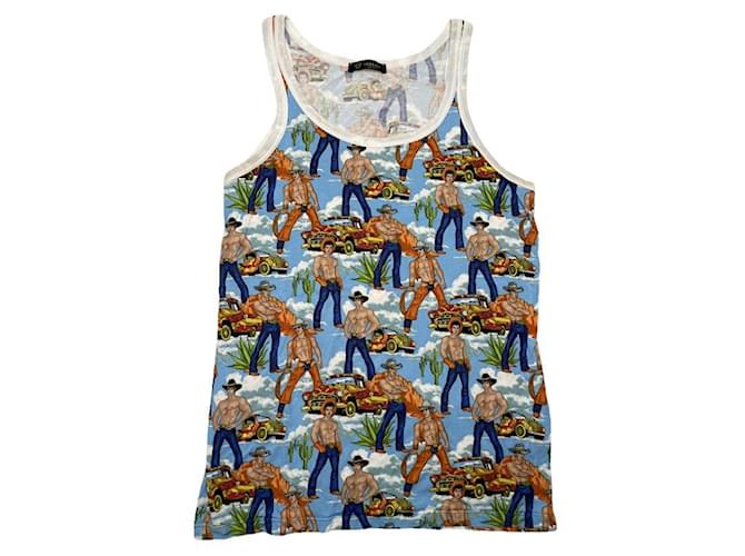 Top in poliestere multicolore di Versace