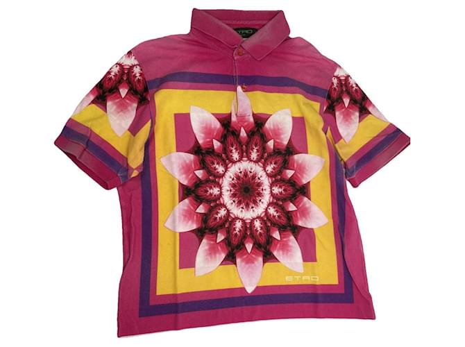 Polo in cotone rosa Etro