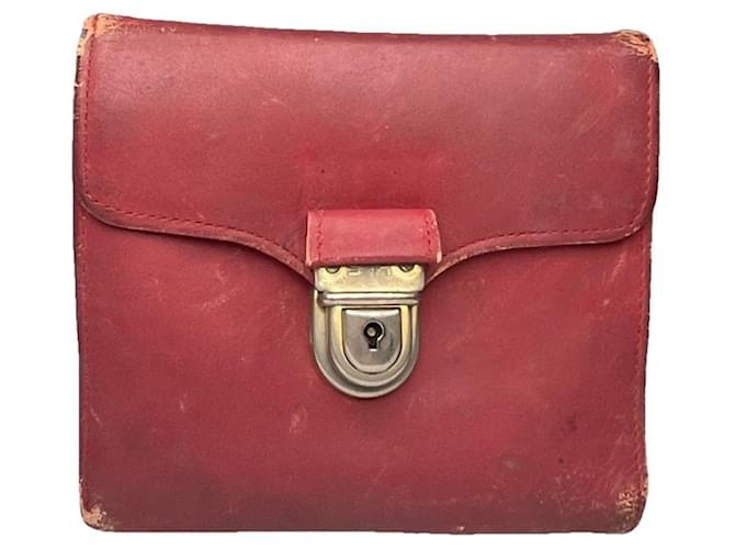 Portafoglio in pelle rossa Sonia Rykiel Rosso