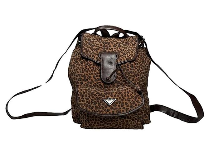 Borsa a mano in poliestere marrone Bottega Veneta