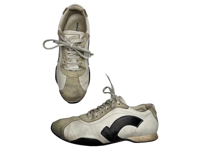 Sneaker in pelle nera Salvatore Ferragamo Nero