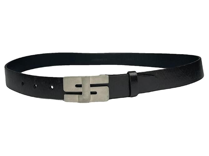 Cintura in pelle nera Jil Sander Nero