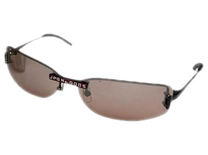 Occhiali da sole in metallo antracite Jean Paul Gaultier Grigio antracite