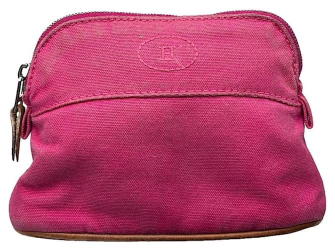 Borsetta in cotone rosa di Hermès