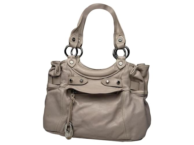 Borsa in pelle beige Emilio Pucci